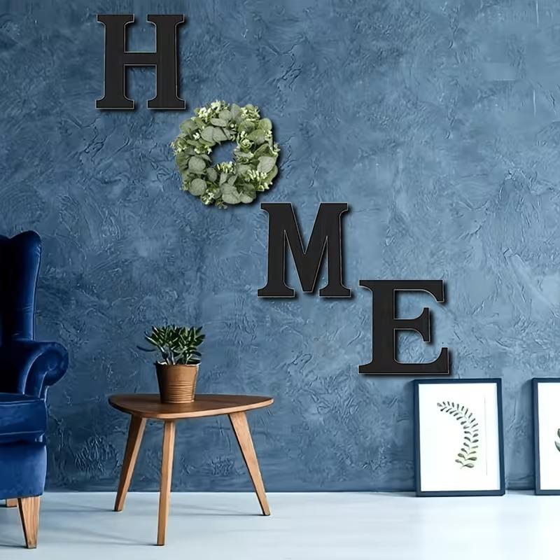 Retro Wooden Wall Sign for Home - Rustic Decor for Living Room, Kitchen, And Dining Area with Garland, No Power Needed, No Feathers Necessary, Perfect Gift for Home Decoration