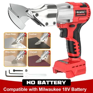 Sheet Metal Cutter Compatible with Milwaukee 18V Li-ion Battery, Battery Not Included, Sheet Metal Nibbler - 221 Ft-Lbs Torque Metal Shears - Cuts 18GA Material for Steel, Leather & Carpet - with 360 Degree Pivoting Head