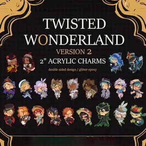 Twisted Wonderland Charms V2 (Misc Uniforms/Glitter Epoxy)
