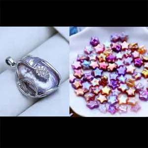 Pearl pendant+[live opening] Min 4 pcs Star Pearls as gift