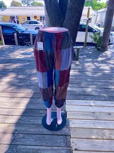 Beautiful handmade Boho Hippie Patchwork Pants - festive Casual Style