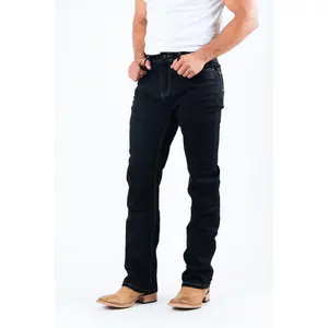 Holt Men's Jet Black Boot Cut Jeans