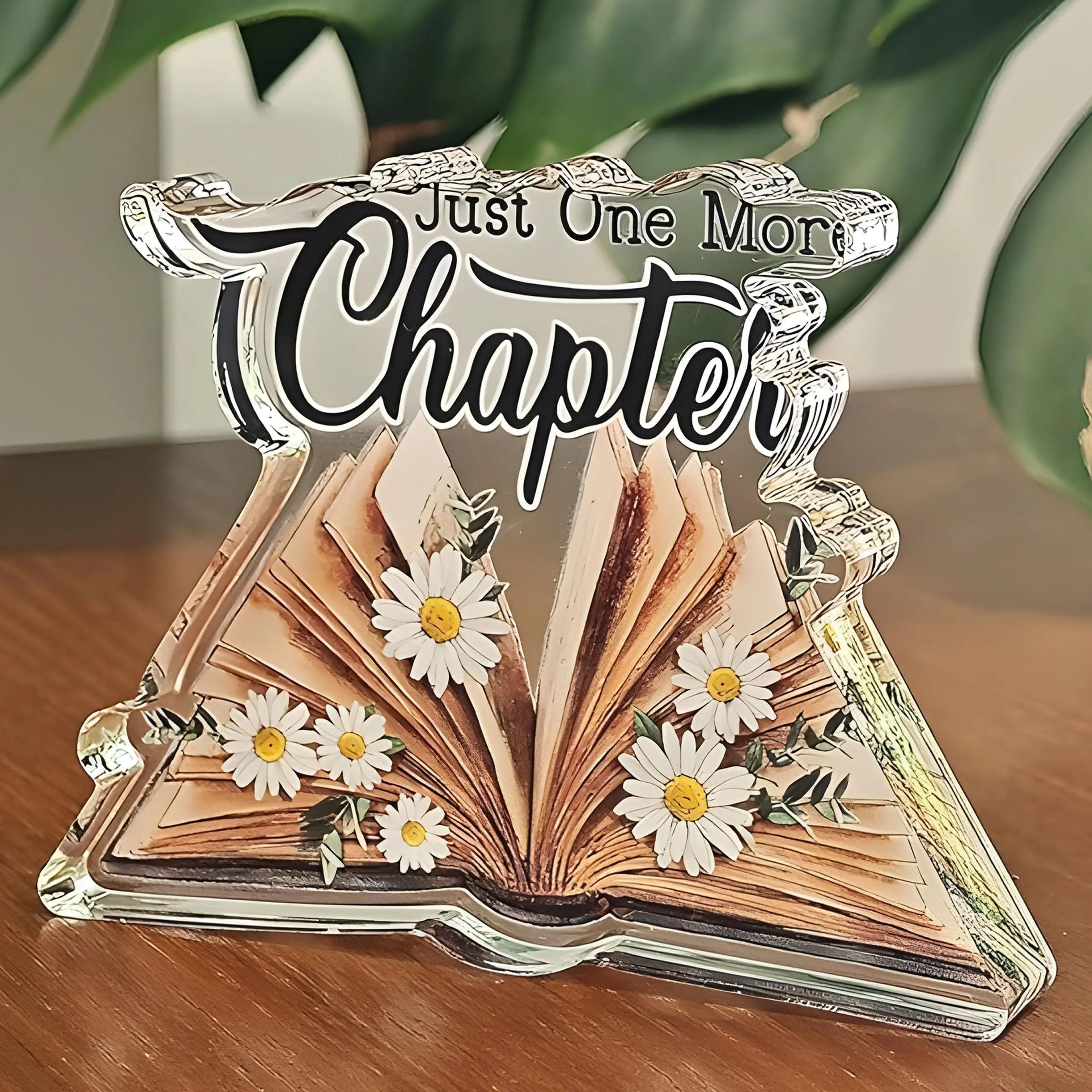 Acrylic Decorative Sign, Acrylic Plaque Sign, Book Lover Gift, Reader Gift, Layered Acrylic Decoration, Library Desk Decor, Office Shelf Decor, Home Office Decor, Decor Signs