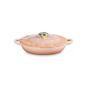 Le Creuset Signature 2.25 Qt. Petal Braiser with Light Gold Knob | Pêche
