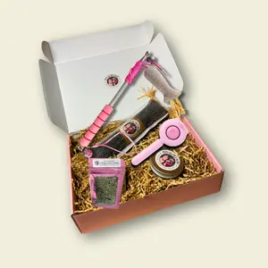 Luxury Cat Box Gift Set with Organically Grown Catnip Toys & More