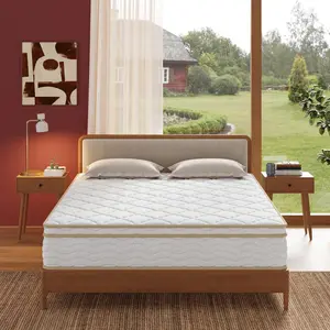 Queen Mattress 12 Inch Queen Size Mattresses In a Box, Euro Top Pocket Coil & Cooling Gel Memory Foam Hybrid Mattress, Highly Breathable,Motion Isolation,Medium Firm Matress,CertiPUR-US