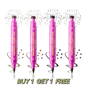 【BUY 1 GET 1 FREE】Waterproof Freckles Pen: Faux Freckle Stamp and Fine Tip Eyeliner for Realistic, Long-Lasting Freckles and Effortless Makeup, Perfect for Daily Wear and Cosplay