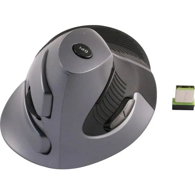 Ergoguys CST3645A Modern Wireless Vertical Stand Mouse, with DPI Switch, Modern Mouse