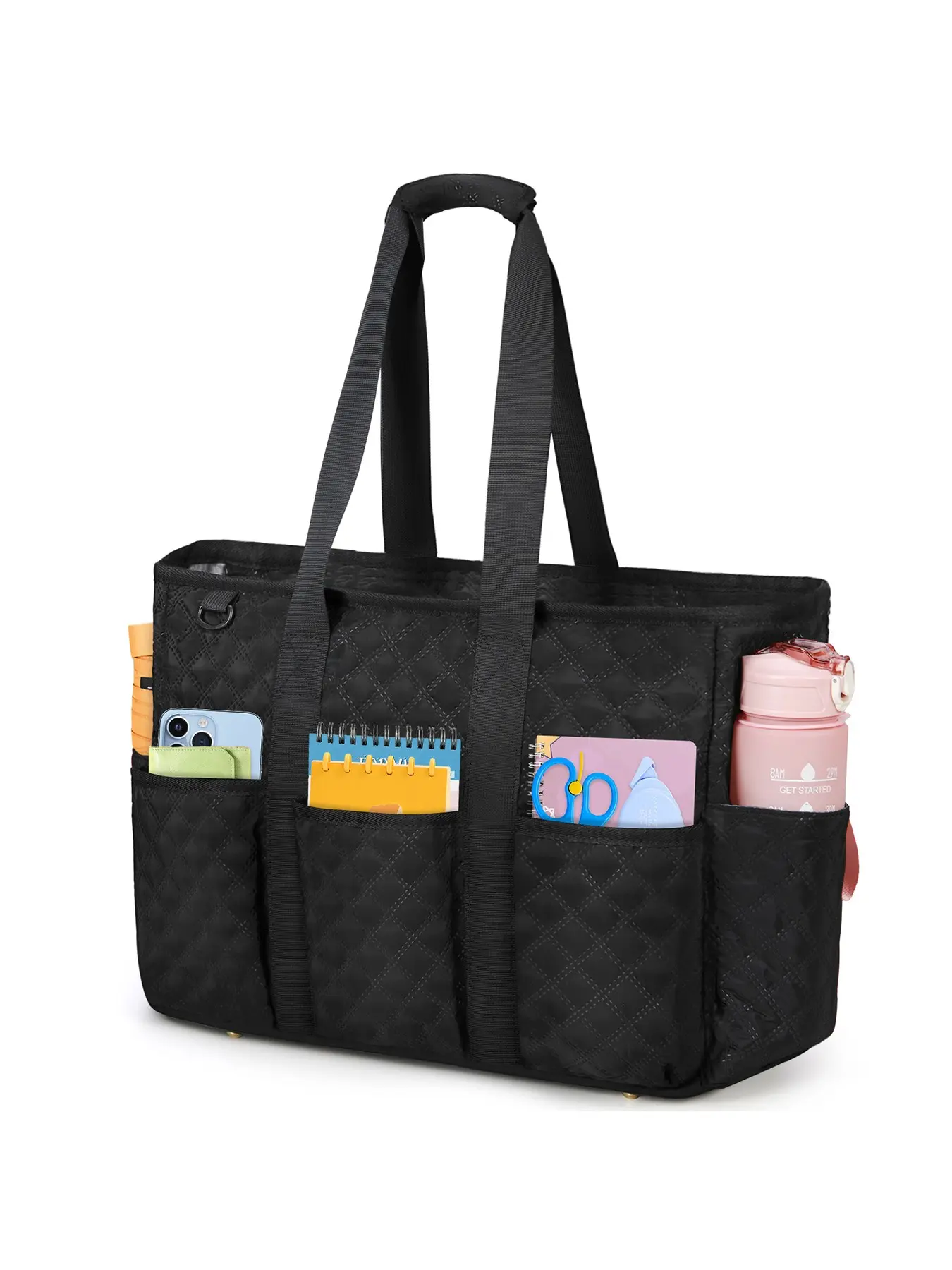 Women's Teacher Work Tote Bag, Large Capacity Laptop Backpack (contains 15.6 Inch Computer Compartment), Waterproof Shoulder Bag for Campus Beach Travel, Casual Tote Bag, Lightweight Tote Bag, Casual Bags
