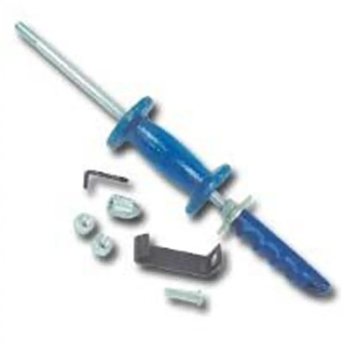 5 lbs Heavy Duty Slide Hammer Dent Puller for Body Techs - Aircraft Steel Construction, Vinyl-Coated Handle, Shock Cushioned, 2 Jam Nuts, Lifetime Tool Durability, Easy Storage Design, Nose Cone for Pulling Curls and Creases, Metal Build, Two Jam Nuts