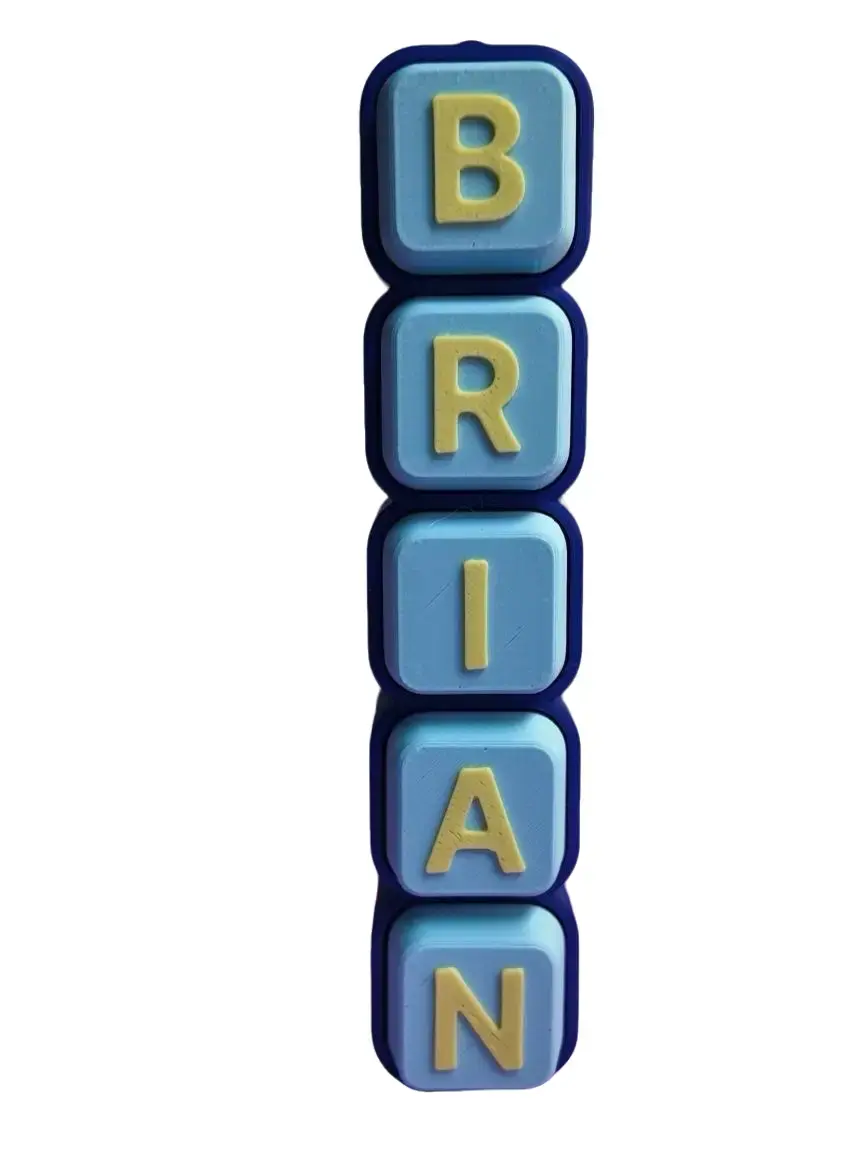 Personalized Name Clicker Fidget Keychain, Custom Sensory Backpack Charm for Fashion Accessory Enthusiasts