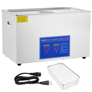 【fathersdaygift】VEVOR Professional Ultrasonic Cleaner, 27.2 L Ultrasonic Jewelry Cleaner with Digital Timer & Heater, Stainless Steel Industrial Sonic Cleaner 40kHz for Glasses, Watches, Rings, Small Parts