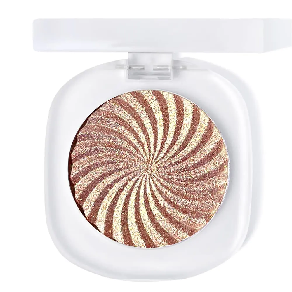 Cream Highlighter Makeup Palette, Glow Highlighters Makeup Powder, Suit for Cheeks, Body, Eyeshadow, Silver Light Pink Rose Gold Purple Champagne, Vegan, Talc Free (06)