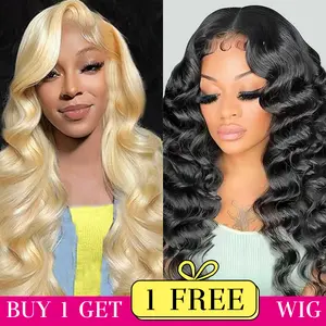 [Combo sale 26"&22"]" buy1 get 2 wig " Lace Front Wigs 13x4 Human Hair with Baby Hair 180% Density Human Hair Wigs for Women
