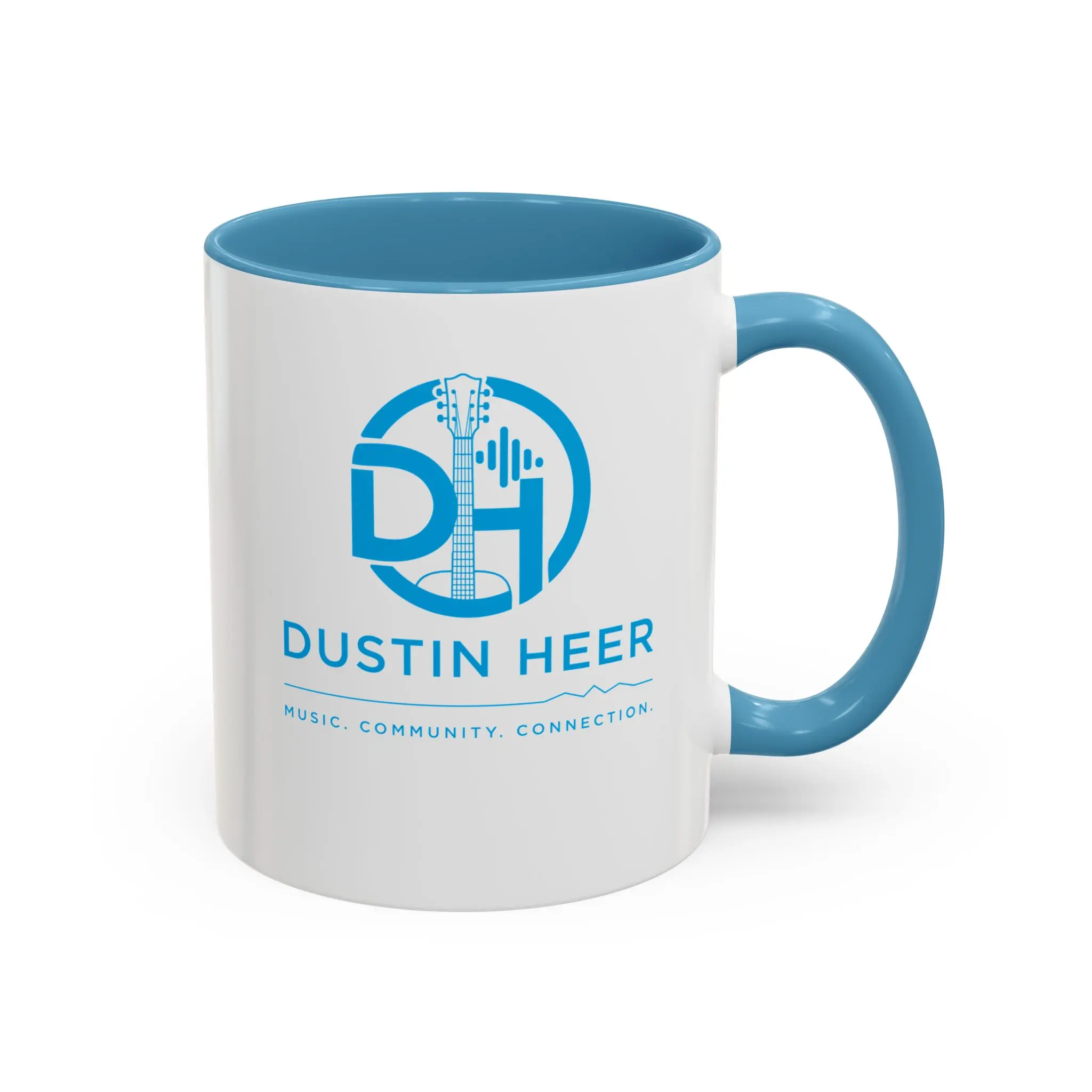 Dustin Heer Logo Accent Coffee Mug | 11oz 15oz