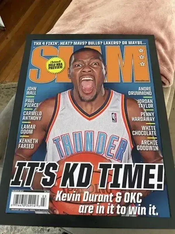 Magazine Kevin Durant OKC Thunder NBA Cover Poster