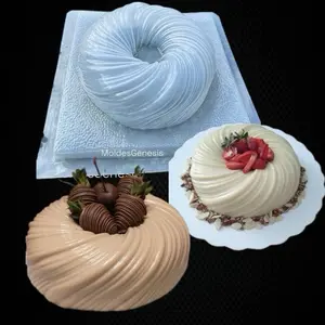 Molde de plástico para gelatina en forma de rosca