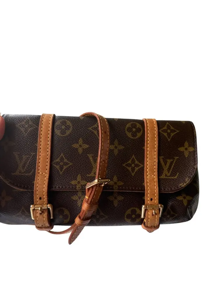 Pre-owned Louis Vuitton Coated Canvas Belt Bag Monogram MI1004