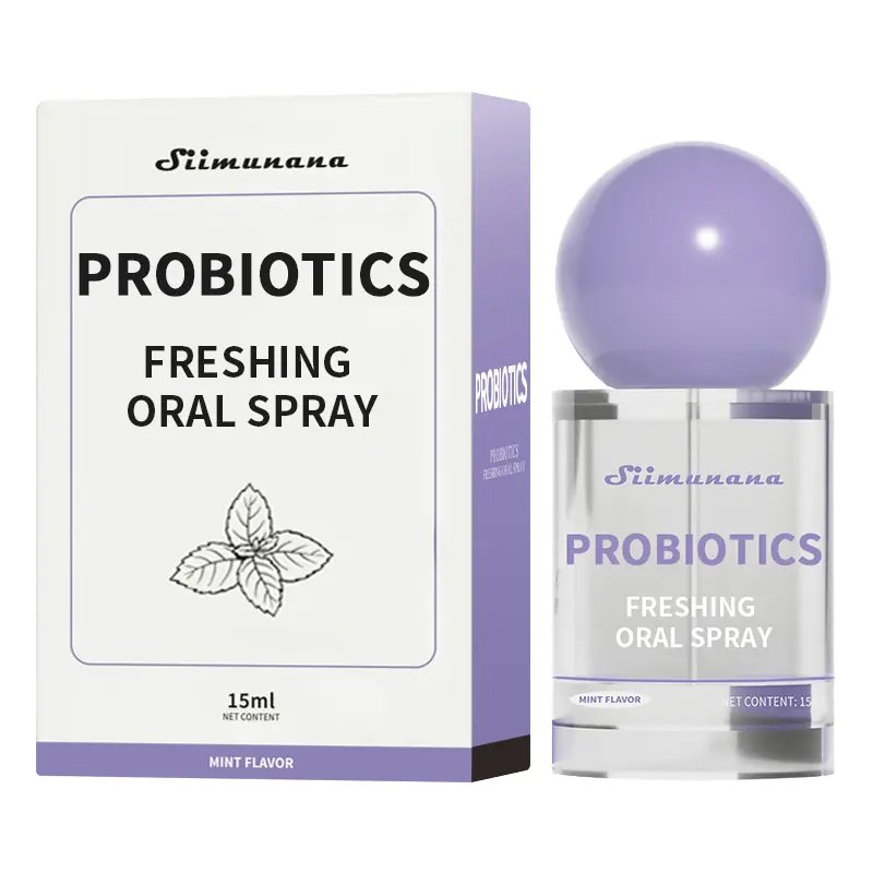 Probiotic Mouth Spray for Instant Fresh Breath & Oral Care, Long-Lasting Cooling Mint Flavor, Sugar-Free & Portable - 15ml Gentle