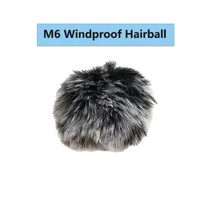 SHISUO M6/A5 Windproof Hairball for Wireless Lavalier Microphone Accessories Audio Noise Reduction Smartphone Water Proof