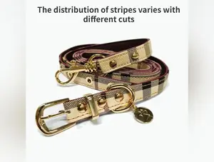 Leather Pet Collar and Leash Set