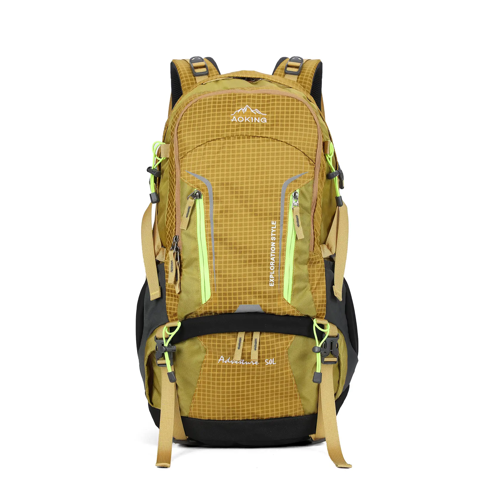 AOKING Travel Backpack with Laptop Compartment, Multi-Pocket Outdoor Rucksack for Weekend Getaway