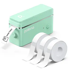 Polono P31S Label Printer with Roll Tape Portable Thermal Printer Bluetooth Label Maker for Organizing Storage Office Home Wireless