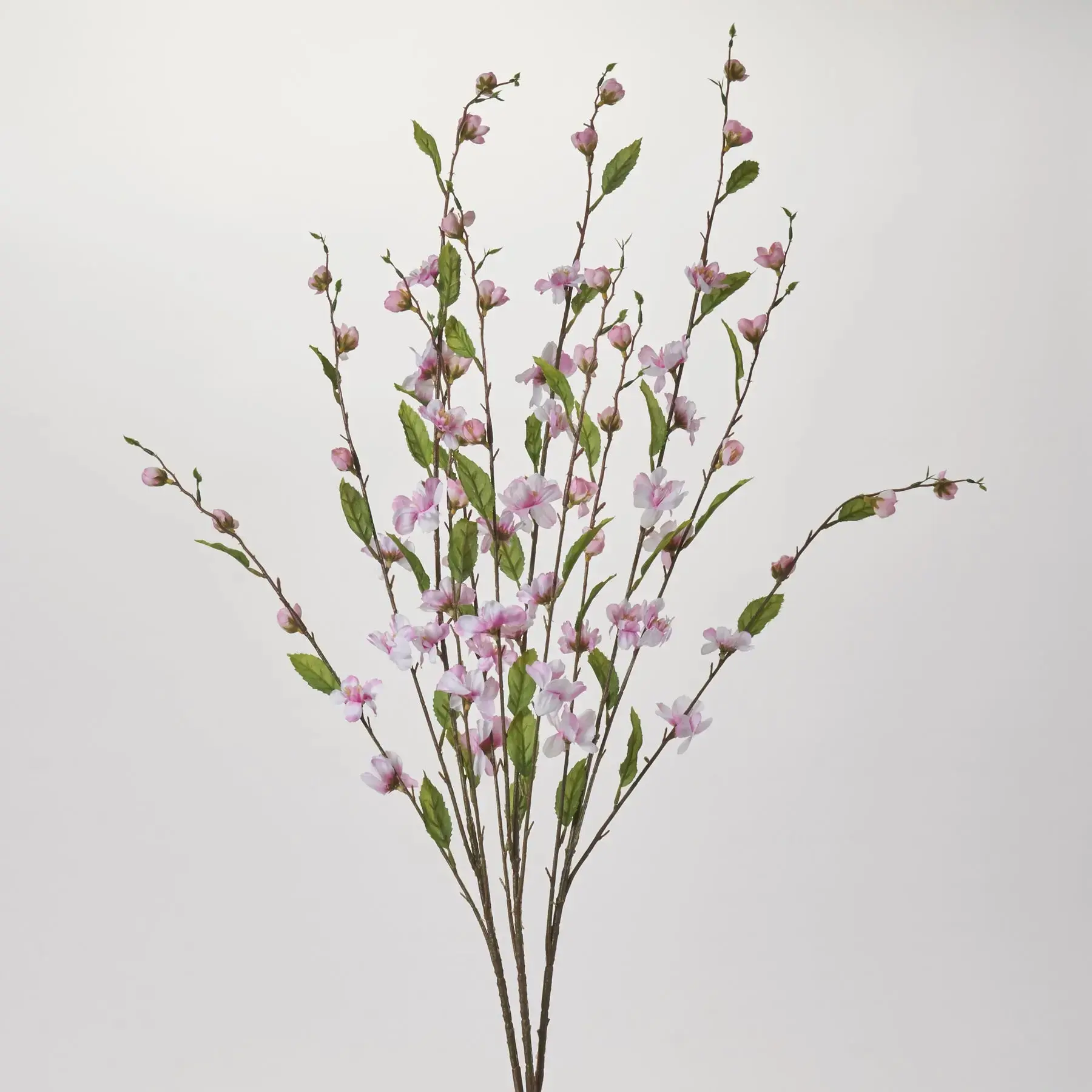 Blush Pink Cherry Blossom Branch Artificial Flower - 36" Single Long Stem Faux Floral Spray, Home Decor Centerpiece for Table