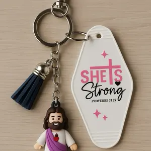Baby Jesus Keychain with Mini Bible Faith Close to Heart Inspirational Keyring for Daily Devotion Compact Spiritual Accessory Limited Pre-Order