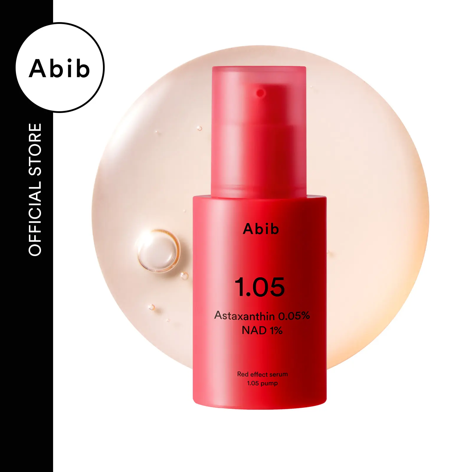 [Abib Official] ASTA-NAD Red Effect Serum 1.05 Pump | NAD+ 1% & Astaxanthin 0.05% Anti-Aging Face Serum | 168-Hour Antioxidant Care | Korean Skincare, 1.01 fl oz
