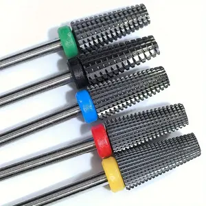 5pcs Professional Nail Drill Bits Set - Tungsten Steel Carbide Bits for Gel Nail Polish Removal and Polish Application - Nail Art Tool for Perfect Manicures Cutics 5Pcs/Set