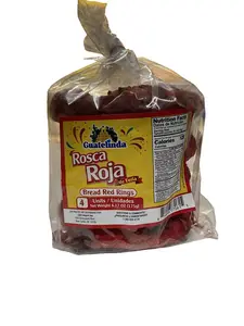 Guatelifinda Rosca Roja Dulce Rico 6.17oz Bread Red Rings for Coffee Pairing