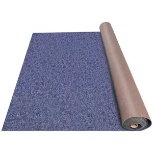VEVOR Deep Blue Marine Carpet 6 ftx 18 ft Marine Carpeting Marine Grade Carpet for Boats with Waterproof Back Outdoor Rug for Patio Porch Deck Garage Outdoor Area Rug Runner Anti-Slide Porch Rug