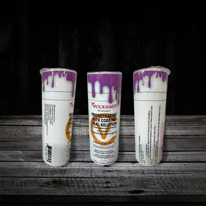 Lean Tumbler with purple drip Water Bottles Reusable Drinkware