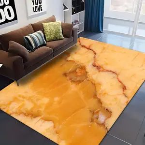 Marble Pattern Floor Mat, 1 Count Non-slip Floor Carpet, Decorative Area Rug for Home Living Room Bedroom Study Room, Home Decor