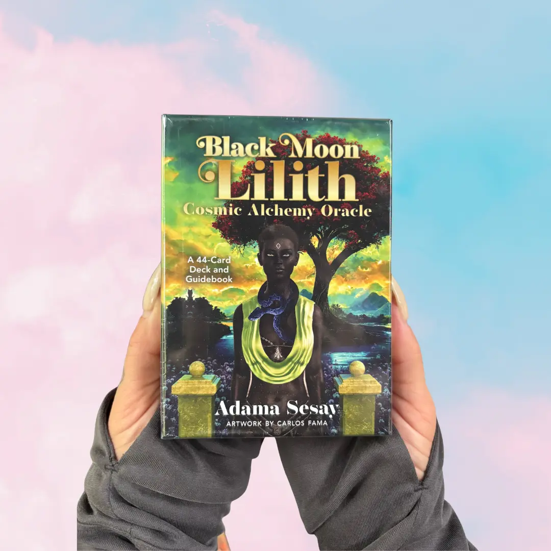 Black Moon Lilith Cosmic Alchemy Oracle by Adama Sesay - A 44-Card Deck & Guidebook with Artwork by Carlos Fama