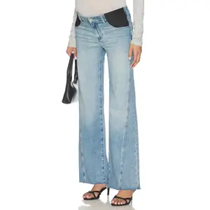 PAIGE Anessa Twisted Outseam Maternity Jeans in Explorer