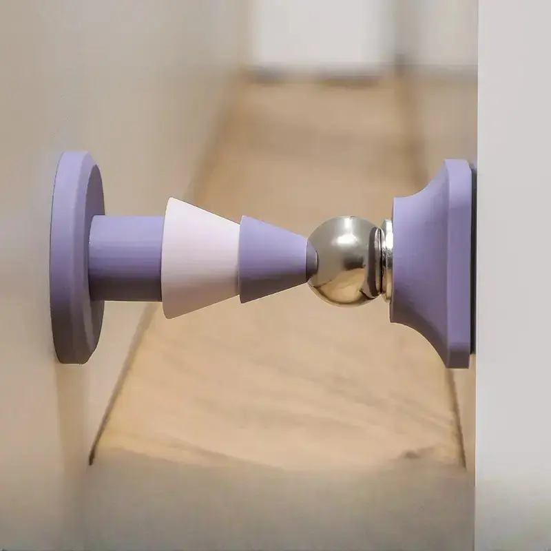 Door Stopper, Magnetic Door Stop with Rubber Bumper, Punch Free Door Stop, Home Accessories, Home Decor, Door Hardware for Home, Office, Door Slam Stopper