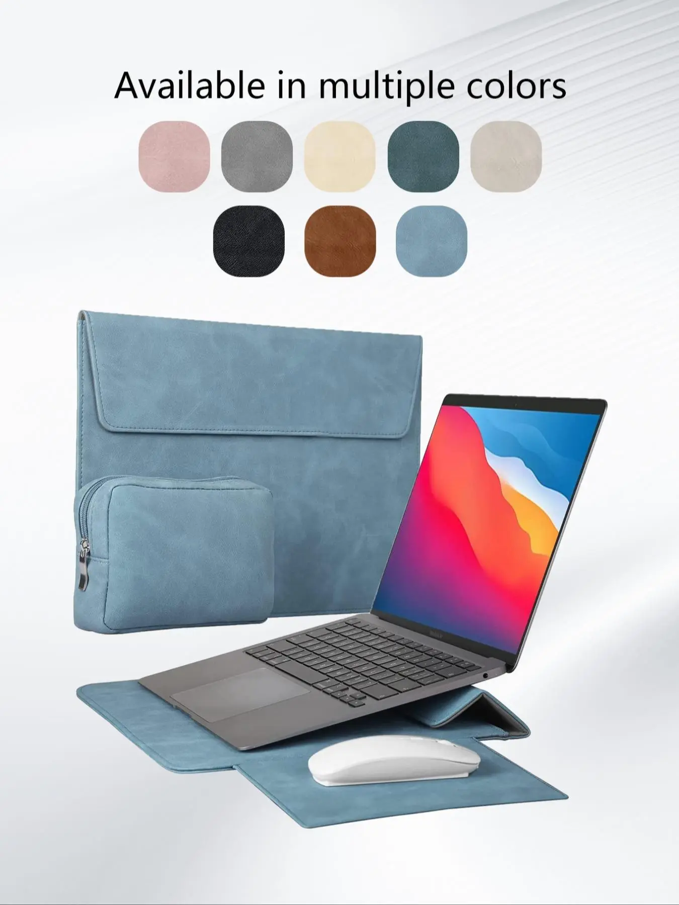 Laptop Sleeve Bag with Laptop Stand & Mouse Pad, 2 in 1 Laptop Stand & Laptop Sleeve, Laptop Bag Protective Laptop Case Holder Stand for Desk Table, Laptop Work Bag, Laptop Travel Bag, Computer Bags