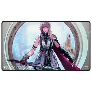 Magic: The Gathering®—FINAL FANTASY™ Lightning, Army of One Black Stitched Playmat