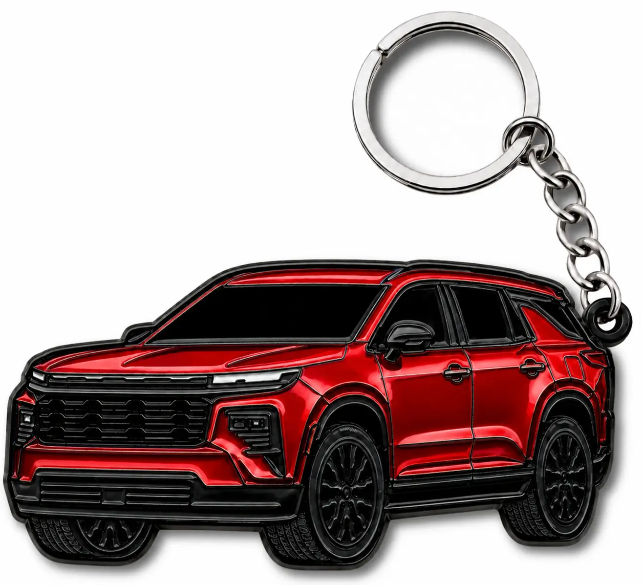 Traverse Tahoe Metal Keychain - Compatible with SUV Chevy Traverse & Tahoe Accessories ideal Gift 2019-2026