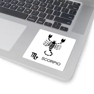Scorpio Zodiac Scorpion Sticker | Scorpio Decal | Scorpio Gifts | Junk Journal Stickers