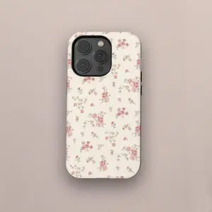 Vintage Floral Botanical Tough Phone Case, Coquette Flower Phone Case, Suitable for IPhone17 11 12 13 14 15 16 Pro Max Air Plus