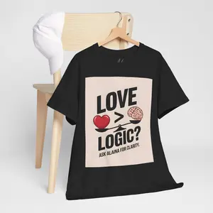 Love vs Logic Unisex Heavy Cotton Tee