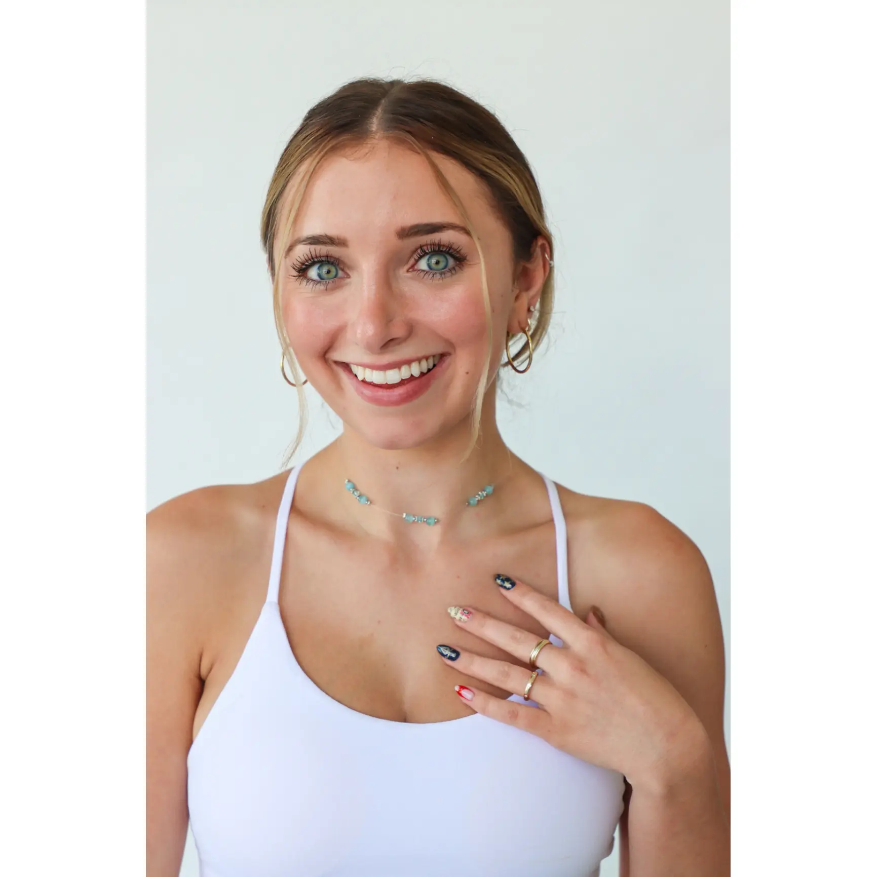 Aquamarine Choker Necklace