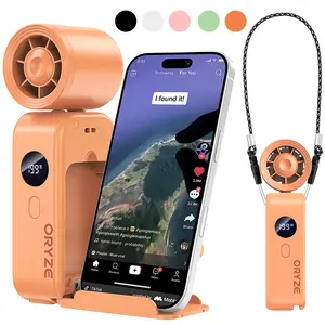 5 IN 1 Hand Fan & 5000mAh 5-Level Adjustment: 199 / 160 / 120 / 80 / 60 Portable Fan,Mini, FoldableUSB Rechargeable, ldeal for Travel & Outdoor and Summer mothersdaygift