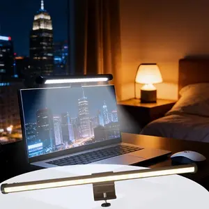 LED Monitor Screen Light, 12 Inch & 18 Inch Options, USB Powered, Adjustable Brightness, Touch Control, Eye-Care Desk Lamp, Modern Computer Lamp, Adjustable Laptop Light