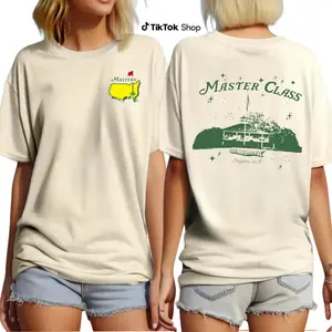 Augusta Golf Club Inspired T-Shirt, Master Class Vintage Golf Graphic Tee for Men Women, Premium Breathable Cotton Shirt, Classic Golf Lover Tee, Trendy Streetwear Golf Shirt, Golf Fan Gift