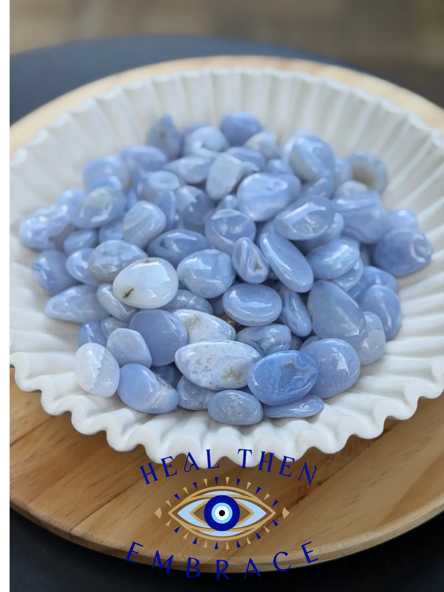 Natural Blue Lace Agate Crystal Natural Blue Lace Agate Crystal
