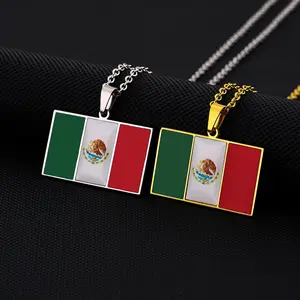 Mexican pendant necklace, male and female couples, ethnic style, stainless steel  accessories